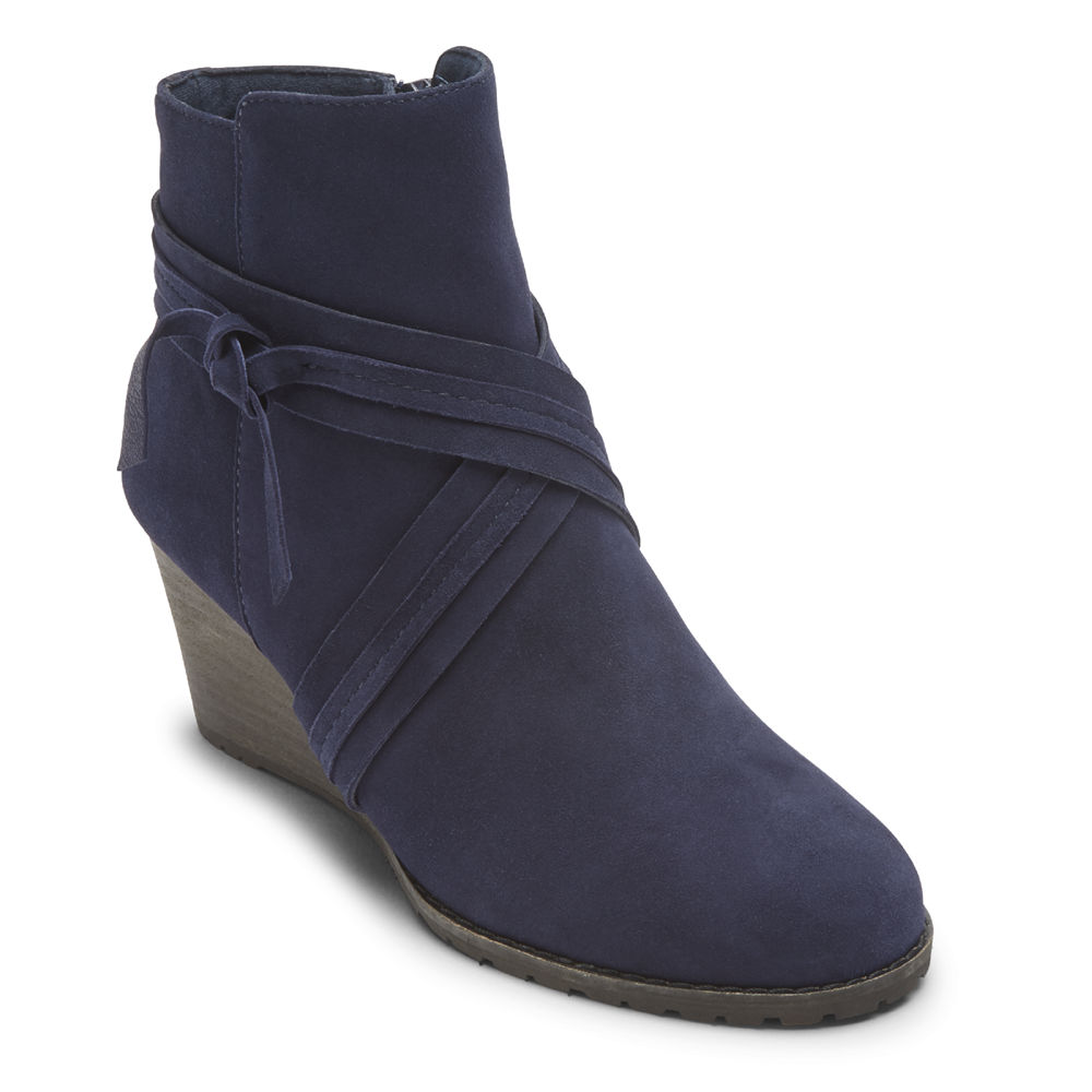 Botas Rockport Mulher Azuis - Hollis X-Strap - 54230ZTWE